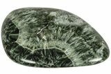 Polished Seraphinite Stone - Korshunovkiy Mine, Siberia #208465-1